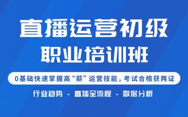 北京直播運(yùn)營初級職業(yè)培訓(xùn)班課程