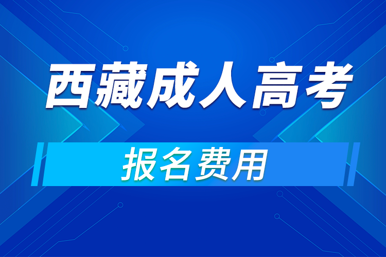 2021年西藏成人高考報名費用