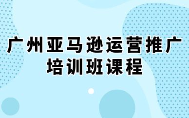 廣州亞馬遜運(yùn)營推廣培訓(xùn)班課程