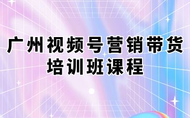 廣州視頻號(hào)營(yíng)銷帶貨培訓(xùn)班課程